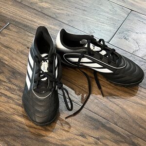 Adidas Boy’s Black and White Indoor Soccer/Turf Shoes